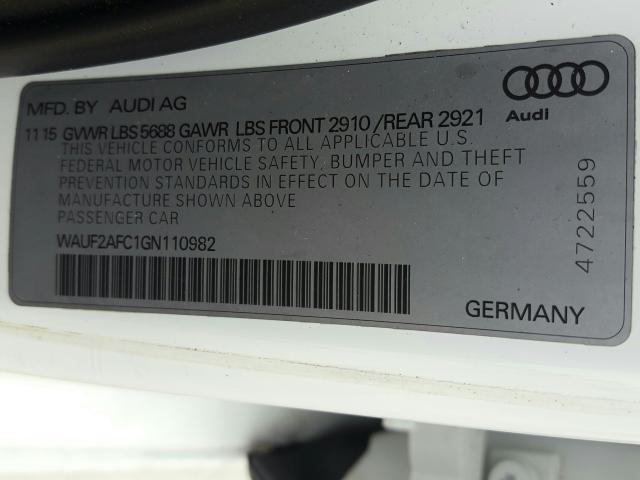 2016 AUDI S6 PREMIUM WAUF2AFC1GN110982