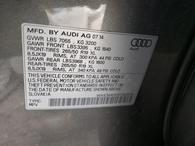 2015 AUDI Q7 TDI PRE WA1CMAFE5FD005118