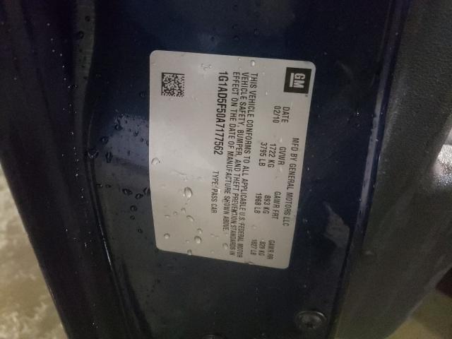 2010 CHEVROLET COBALT 1LT 1G1AD5F50A7177562