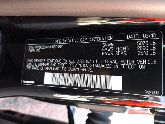 2010 VOLVO V70 3.2 YV1982BW1A1159466