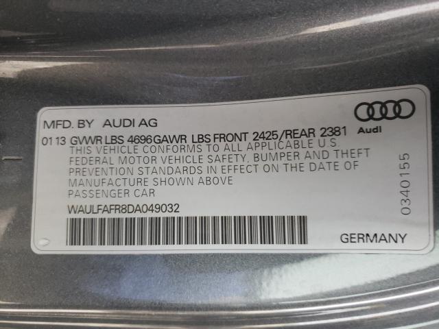 2013 AUDI A5 PREMIUM WAULFAFR8DA049032