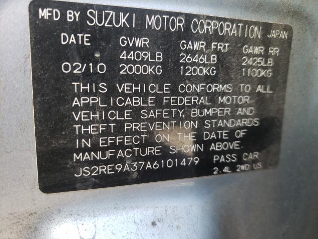 2010 SUZUKI KIZASHI SE JS2RE9A37A6101479