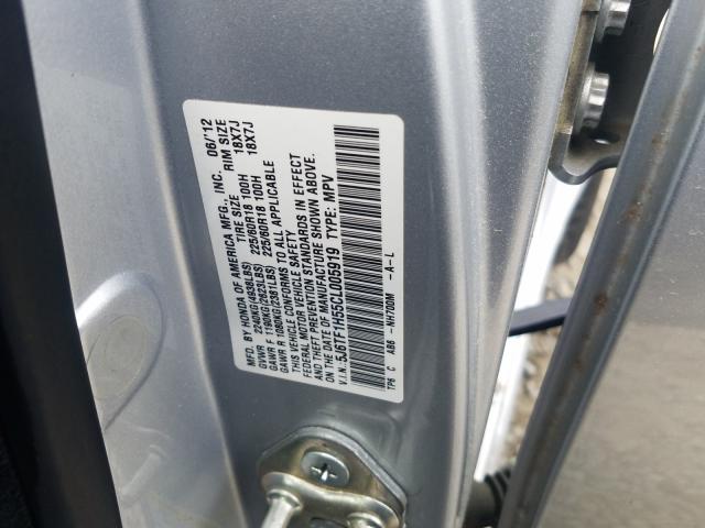 2012 HONDA CROSSTOUR 5J6TF1H55CL005919