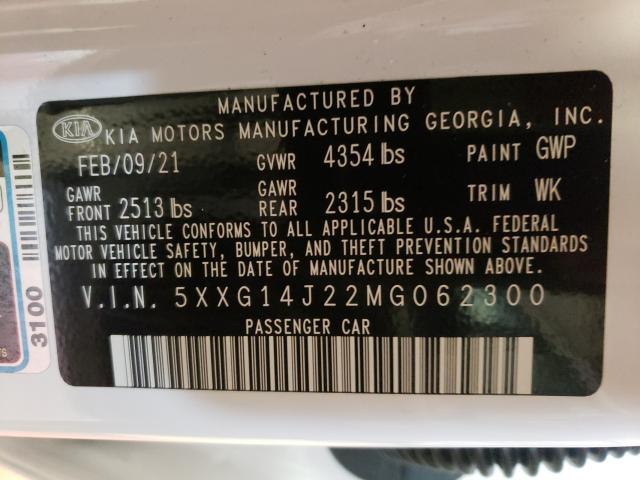 2021 KIA K5 LXS 5XXG14J22MG062300