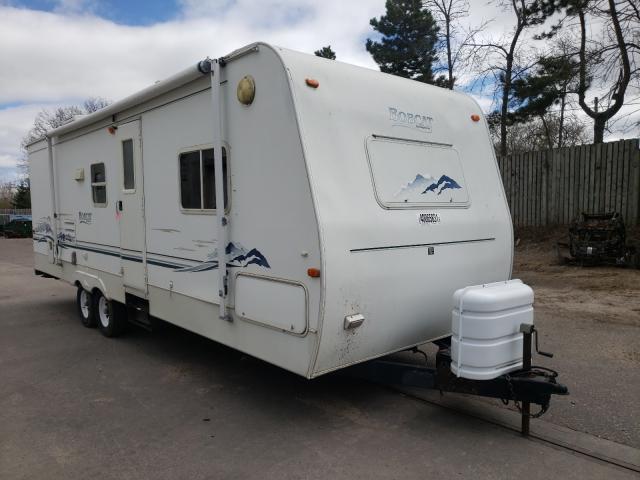 Keystone Travel Trailer salvage cars for sale: 2002 Keystone Travel Trailer