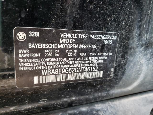 2016 BMW 328 I SULE WBA8E9G52GNT46152