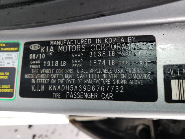 2011 KIA RIO BASE KNADH5A39B6767732