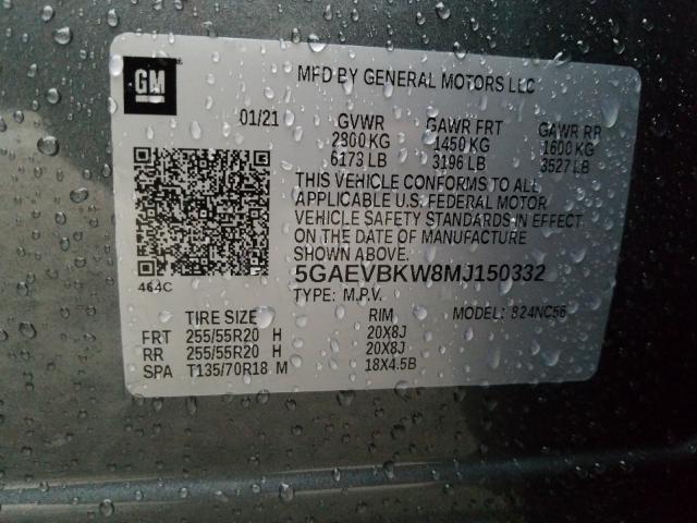 2021 BUICK ENCLAVE PR 5GAEVBKW8MJ150332