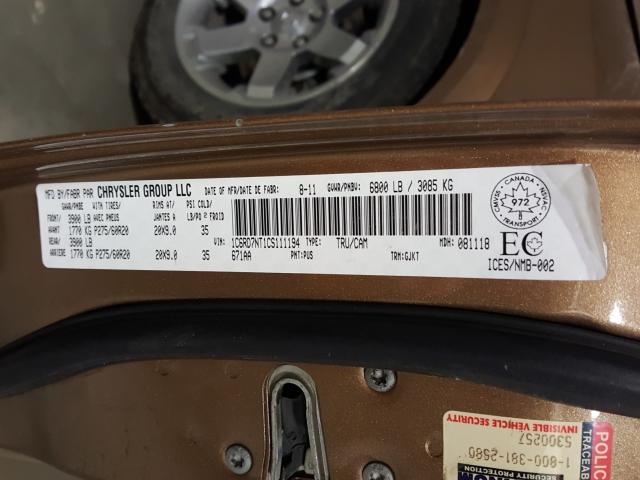 2012 DODGE RAM 1500 L 1C6RD7NT1CS111194