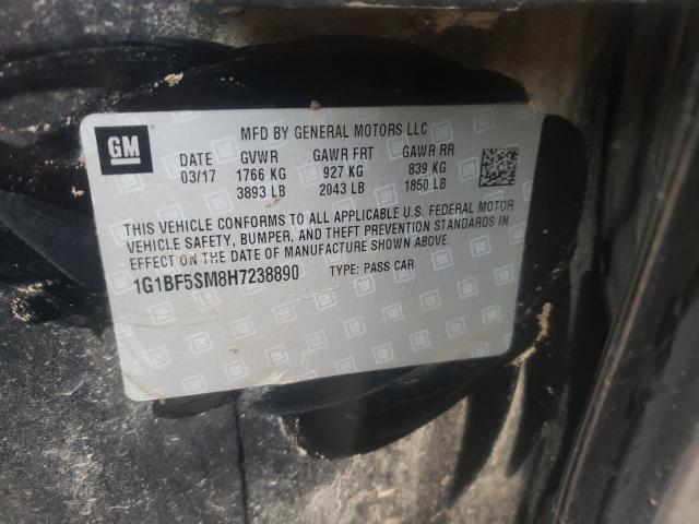 2017 CHEVROLET CRUZE PREM 1G1BF5SM8H7238890