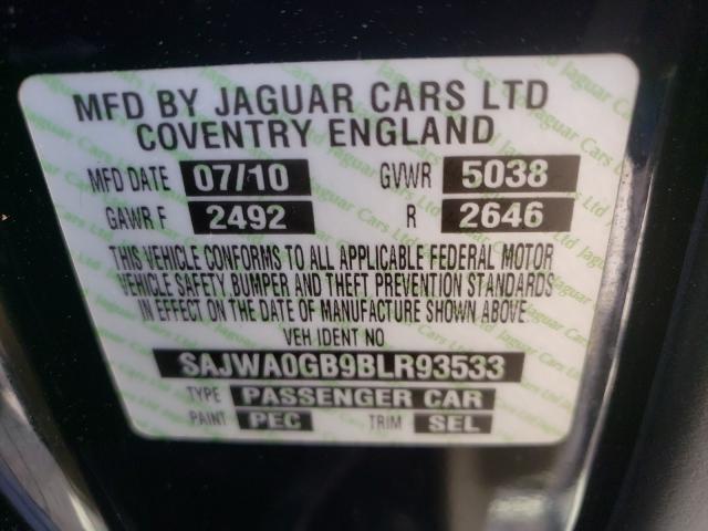 2011 JAGUAR XF PREMIUM SAJWA0GB9BLR93533