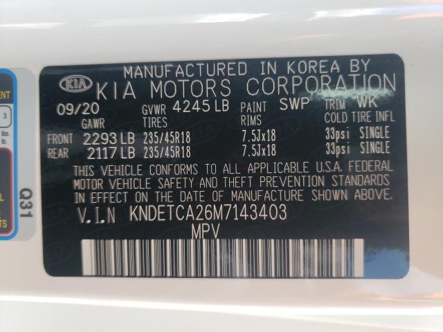 2021 KIA SELTOS SX KNDETCA26M7143403