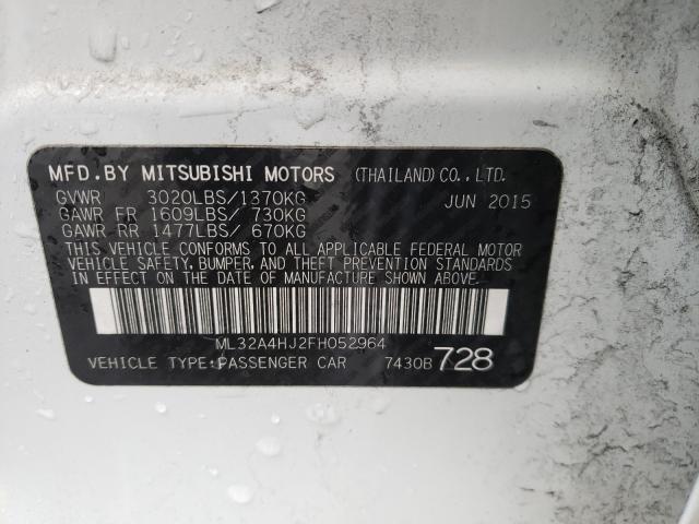 2015 MITSUBISHI MIRAGE ES ML32A4HJ2FH052964