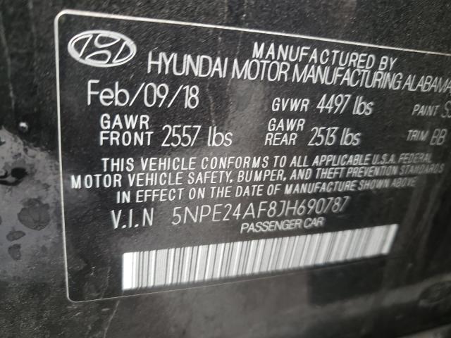 2018 HYUNDAI SONATA SE 5NPE24AF8JH690787