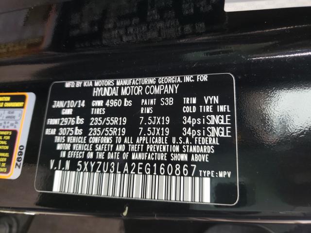 2014 HYUNDAI SANTA FE S 5XYZU3LA2EG160867