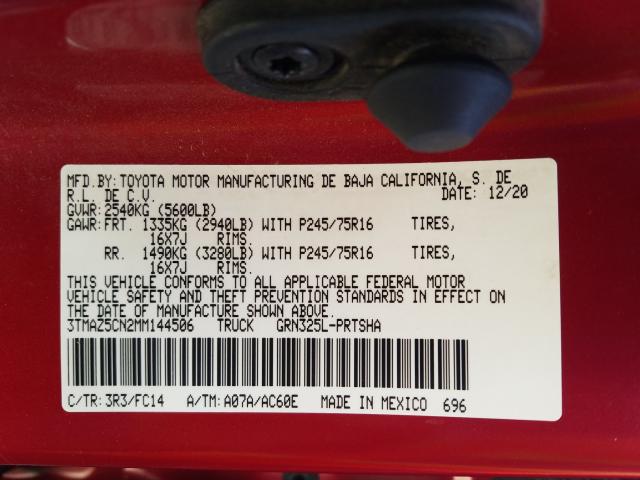 VIN 3N1CN8EV0ML862292 2021 Nissan Versa, Sv Xtronic... no.10