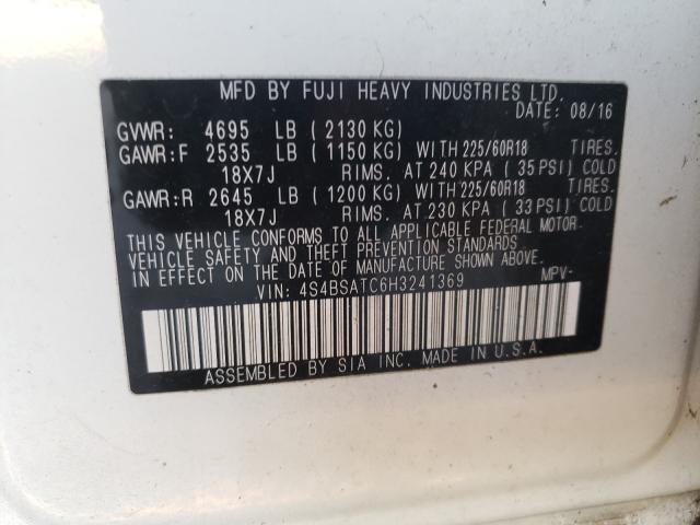2017 SUBARU OUTBACK TO 4S4BSATC6H3241369