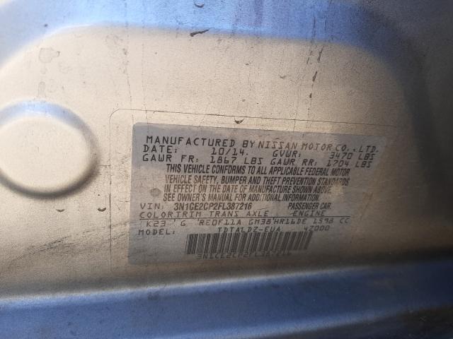 2015 NISSAN VERSA NOTE 3N1CE2CP2FL387216