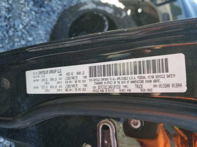 2010 DODGE RAM 2500 3D7UT2CL3AG187232