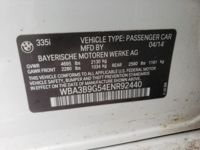 2014 BMW 335 XI WBA3B9G54ENR92440