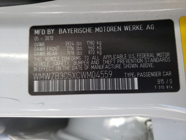 2012 MINI COOPER COU WMWZB3C5XCWM04559