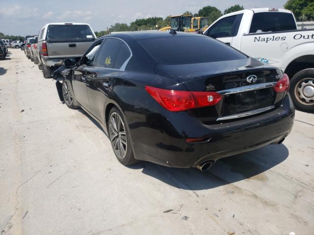 VIN JN1BV7AP2EM691226 2014 Infiniti Q50, Premium no.3