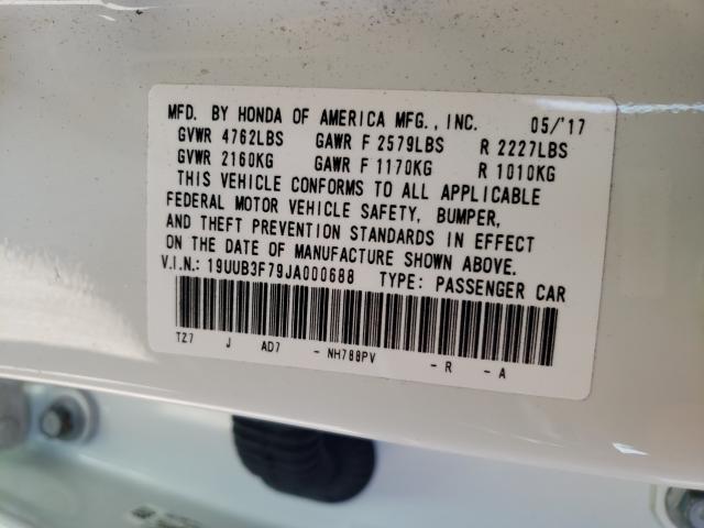 2018 ACURA TLX ADVANC 19UUB3F79JA000688