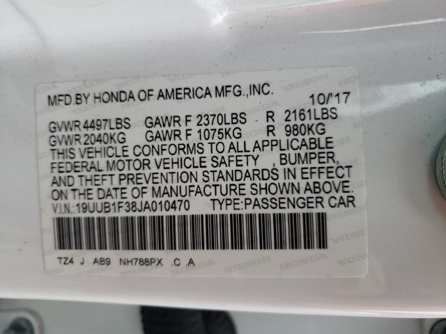 2018 ACURA TLX 19UUB1F38JA010470
