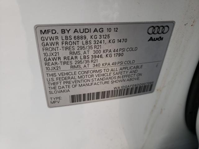 2013 AUDI Q7 PRESTIG WA1DGAFE6DD007095