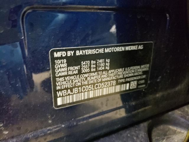 2020 BMW 530XE WBAJB1C05LCD52378