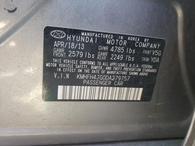 2013 HYUNDAI AZERA GLS KMHFH4JG0DA279757