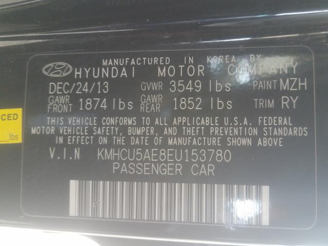 2014 HYUNDAI ACCENT GLS KMHCU5AE8EU153780