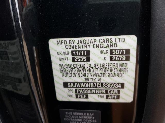 2012 JAGUAR XF PORTFOL SAJWA0HB7CLS35934