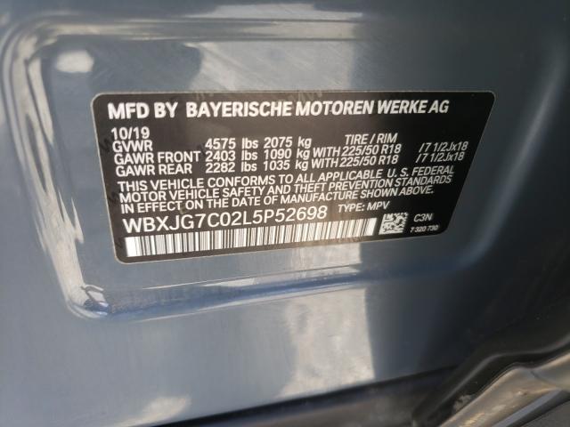 2020 BMW X1 SDRIVE2 WBXJG7C02L5P52698