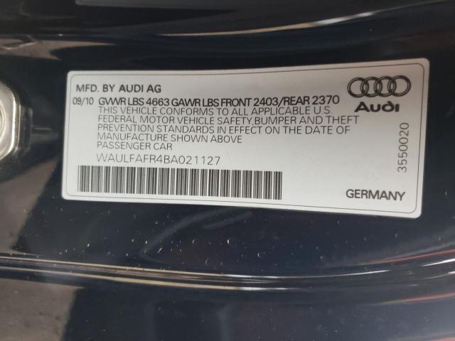 2011 AUDI A5 PREMIUM WAULFAFR4BA021127