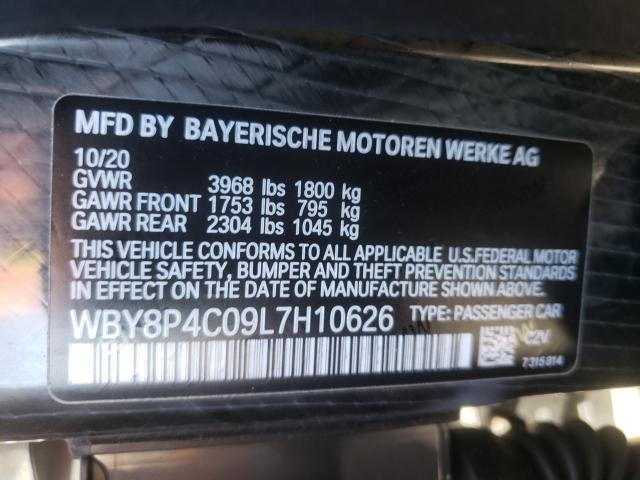 2020 BMW I3 REX WBY8P4C09L7H10626
