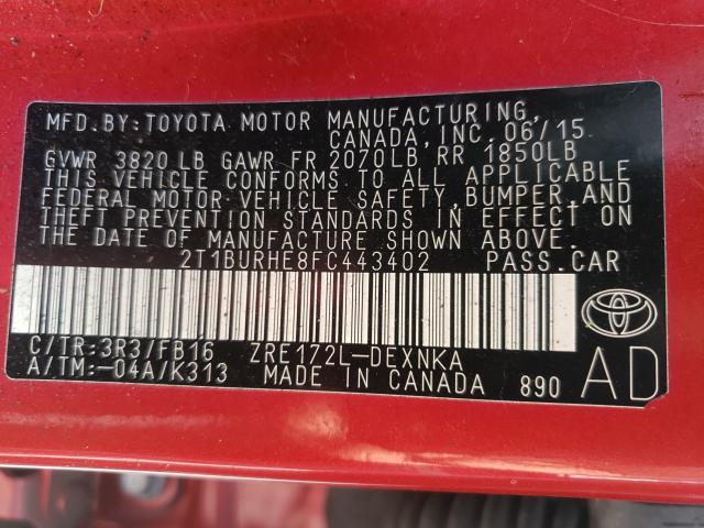 2015 TOYOTA 240SX SE 2T1BURHE8FC443402