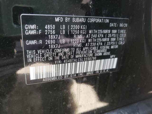 2020 SUBARU OUTBACK LI 4S4BTALC5L3230790