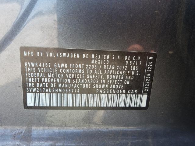 2017 VOLKSWAGEN GOLF S 3VW217AU3HM066774