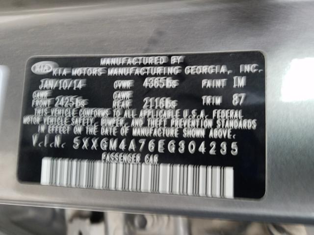 5XXGM4A76EG304235 KIA Optima Lx
