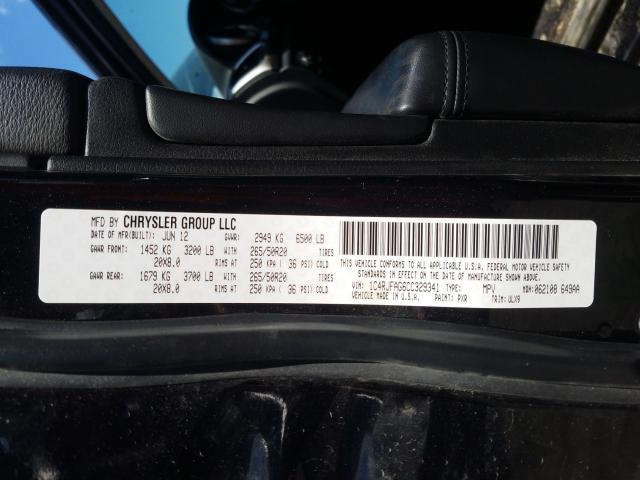 2012 JEEP GRAND CHER 1C4RJFAG6CC329341