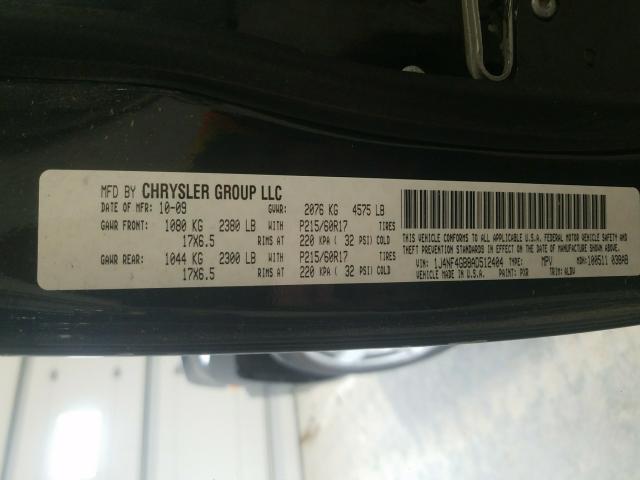 2010 JEEP PATRIOT LI 1J4NF4GB8AD512404