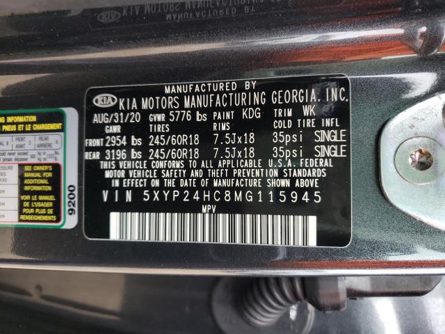 2021 KIA TELLURIDE 5XYP24HC8MG115945