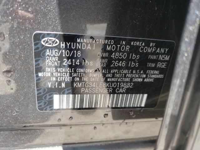 2019 GENESIS G70 PRESTI KMTG34LE8KU019882