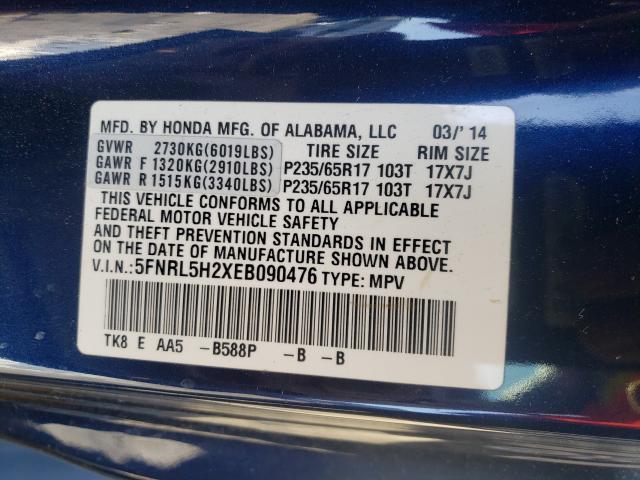 2014 HONDA ODYSSEY LX 5FNRL5H2XEB090476