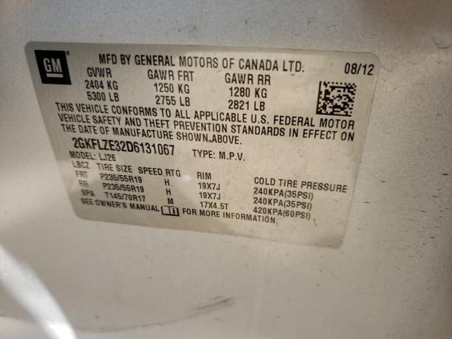 2013 GMC TERRAIN DE 2GKFLZE32D6131067