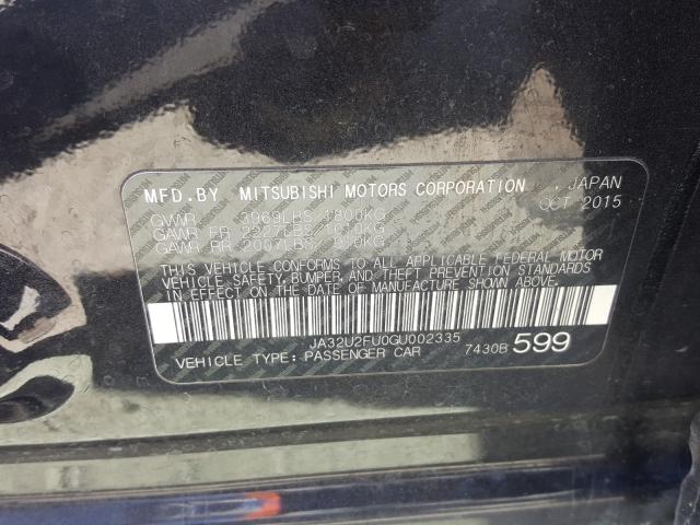2016 MITSUBISHI LANCER ES JA32U2FU0GU002335