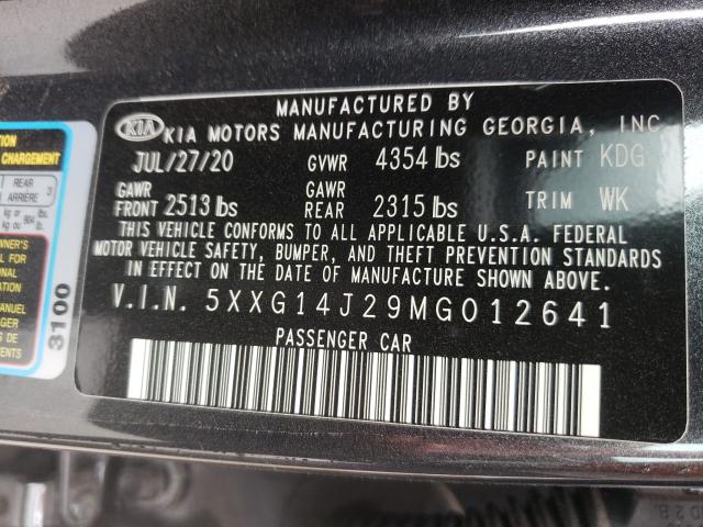 2021 KIA K5 LXS 5XXG14J29MG012641