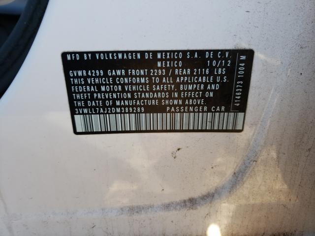 2013 VOLKSWAGEN JETTA TDI 3VWLL7AJ2DM389289