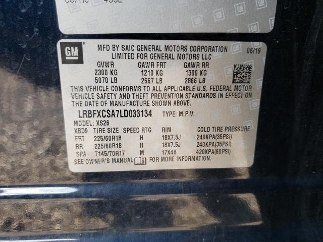 2020 BUICK ENVISION E LRBFXCSA7LD033134